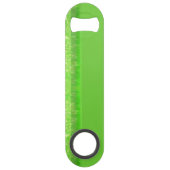 緑と白のグリッタープリント スピード栓抜き (裏面)