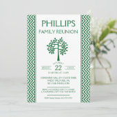 緑と白のジグザグファミリの懇親会発表 招待状 (スタンド正面)