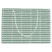 緑と白のジグザグ ラージペーパーバッグ (裏面)