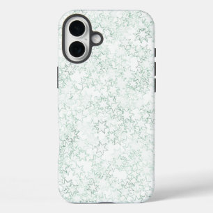 緑と白のスターチームスピリットスポーツカラー iPhone 16 PLUSケース