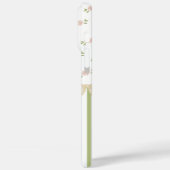 緑と白のストライプピンクの花パインスパイアリ Case-Mate iPhoneケース (裏面 / 左)