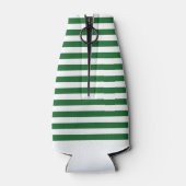 緑と白のストライプボトル缶まクールたは ボトルクーラー (裏面)