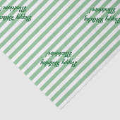 緑と白のストライプ文字 薄葉紙 (詳細)