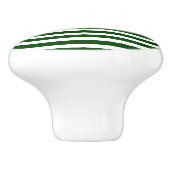緑と白のストライプ セラミックノブ (側面)