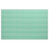 緑と白のチェッ千鳥格子のク ファブリック (ヤード)