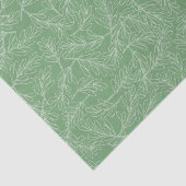 緑と白のテクスチャ付き植物葉の 薄葉紙 (詳細)