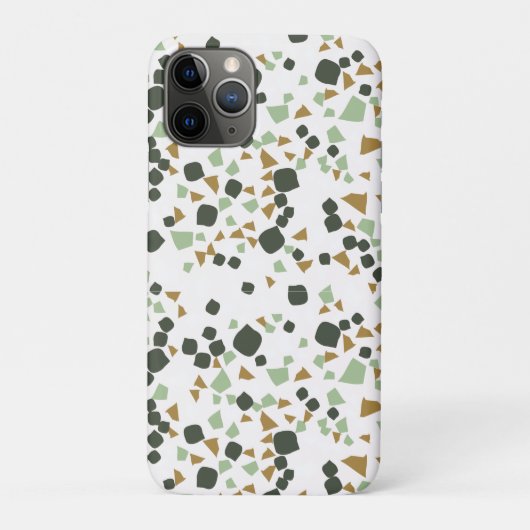 緑と白のテラゾミニマルモダン Case-Mate iPhoneケース (裏)