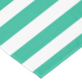 緑と白のデッキチェアストライプ テーブルクロス (アングル)