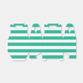 緑と白のデッキチェアストライプ フェイバーボックス (折り畳みなし)