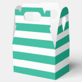 緑と白のデッキチェアストライプ フェイバーボックス (オープン)