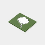 緑と白のトークバブルパーソナライズされた名 ポストイット (アングル)