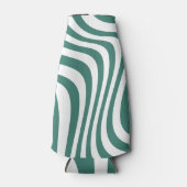 緑と白のパターンレギンス ボトルクーラー (正面)