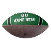 緑と白のパーソナライズされた足玉、あなたの色 アメリカンフットボール (回転270)