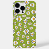 緑と白のフローラデイジーパターン Case-Mate iPhoneケース (裏面)