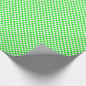 緑と白のボ市松模様にードパターン ラッピングペーパー (角)