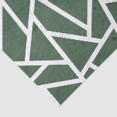 緑と白のモザイク模様 薄葉紙 (詳細)