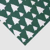 緑と白のモミのクリスマスツリーパターン 薄葉紙 (詳細)