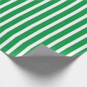 緑と白のラッストライプのピング紙 ラッピングペーパー (角)