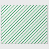 緑と白のラッストライプのピング紙 ラッピングペーパー (フラット)