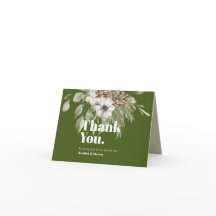 緑と白の冬の森のブーケモダン