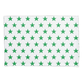 緑と白の反転 枕カバー