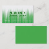緑と白の名刺 名刺 (正面/裏面)