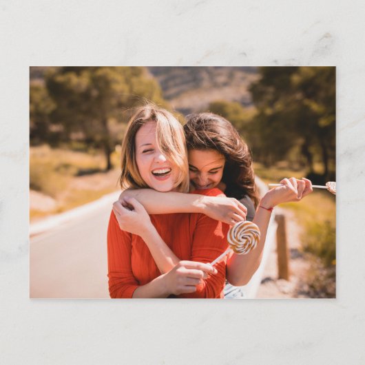 緑と白の大理石が私の花嫁になる インビテーションポストカード (裏面)