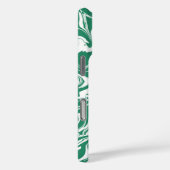 緑と白の大理石 – 紙マーリングスタイル Case-Mate iPhoneケース (裏面 / 右)