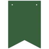 緑と白の学校のカラー卒業 バンティングフラッグ (第1の旗)