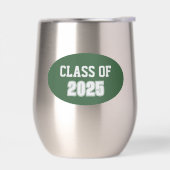 緑と白の学校の色のクラス年 (左面)