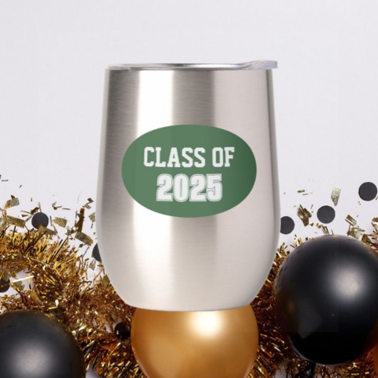 緑と白の学校の色のクラス年