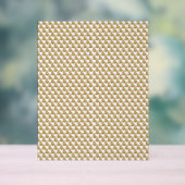 緑と白の小さな背離れ景 アクリルサイン (ニュートラル)