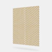 緑と白の小さな背離れ景 アクリルサイン (傾斜)