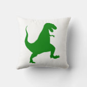 緑と白の恐竜クッション クッション (裏面)