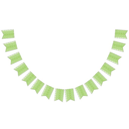 緑と白の抽象的な背景 バンティングフラッグ (全)