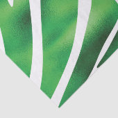 緑と白の抽象芸術ストライプ 薄葉紙 (詳細)