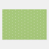 緑と白の抽象芸術図形 ラッピングペーパーシート (正面2)