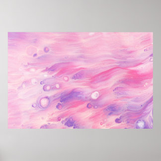 緑と白の抽象芸術絵画の ポスター