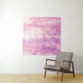 緑と白の抽象芸術絵画 タペストリー (インサイチュ(横))