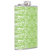 緑と白の抽象芸術背景 フラスク (右)