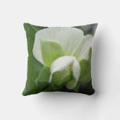 緑と白の枕～オリジナルの高解像度の写真 クッション (裏面)