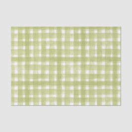 緑と白の格子模様 薄葉紙