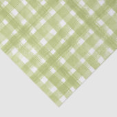 緑と白の格子模様 薄葉紙 (詳細)