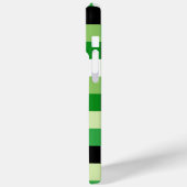 緑と白の正方形パターン Case-Mate iPhoneケース (裏面 / 左)