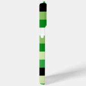 緑と白の正方形パターン Case-Mate iPhoneケース (裏面 / 右)