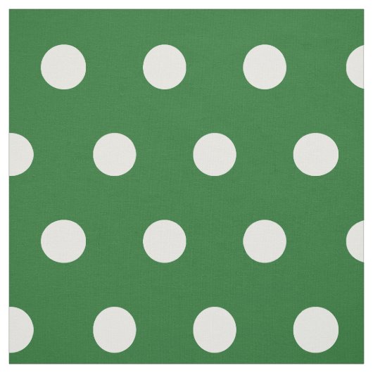 緑と白の水玉模様パターンDIYホビーファブリック ファブリック (見本)