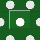 緑と白の水玉模様パターンDIYホビーファブリック ファブリック (タイル)