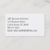 緑と白の水玉模様名刺 名刺 (裏面)