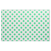 緑と白の水玉模様 ファブリック (ファットクウォーター)