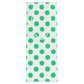 緑と白の水玉模様 ワインギフトバッグ (裏面)